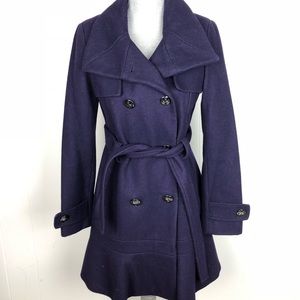 🦄 Calvin Klein Wool Blend Peacoat Purple